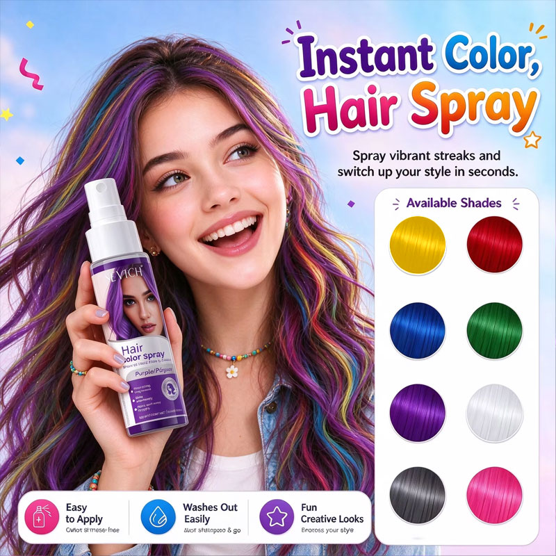 Hair Spray Color - Spray de coloración temporal para el