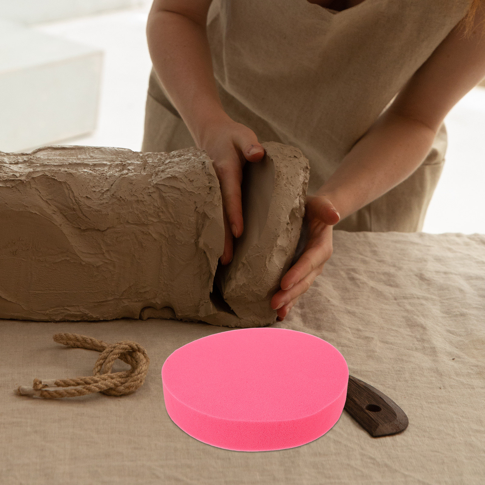 Foam Clay Sculpt - Cojín de esponja para cerámica, 13,56