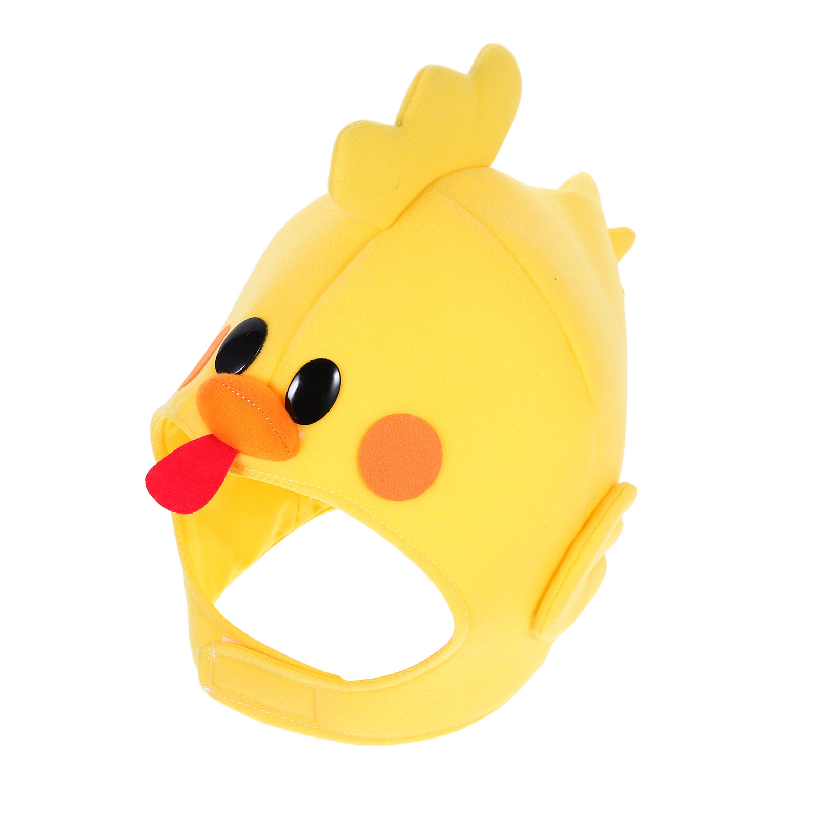 Easy Cosplay Prop - Sombrero de pollito amarillo para perros,