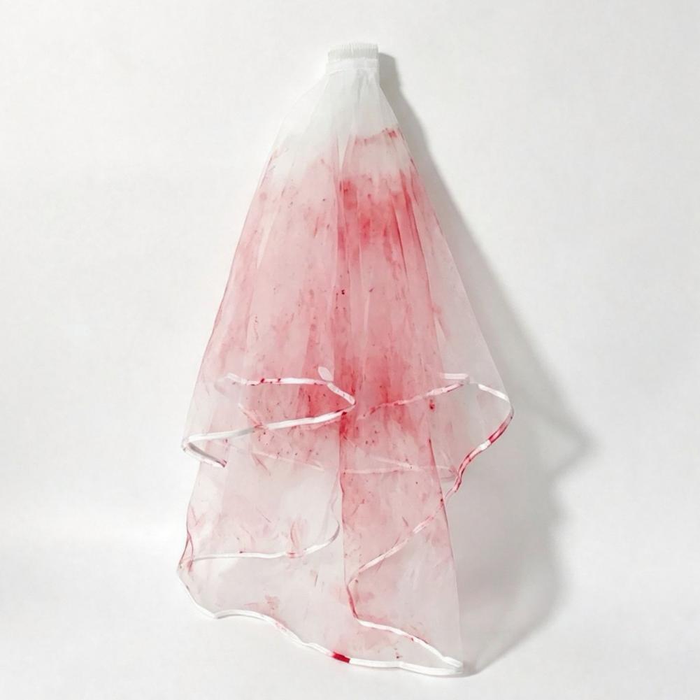 Easy Cosplay Prop - Velo de novia fantasma con peine,