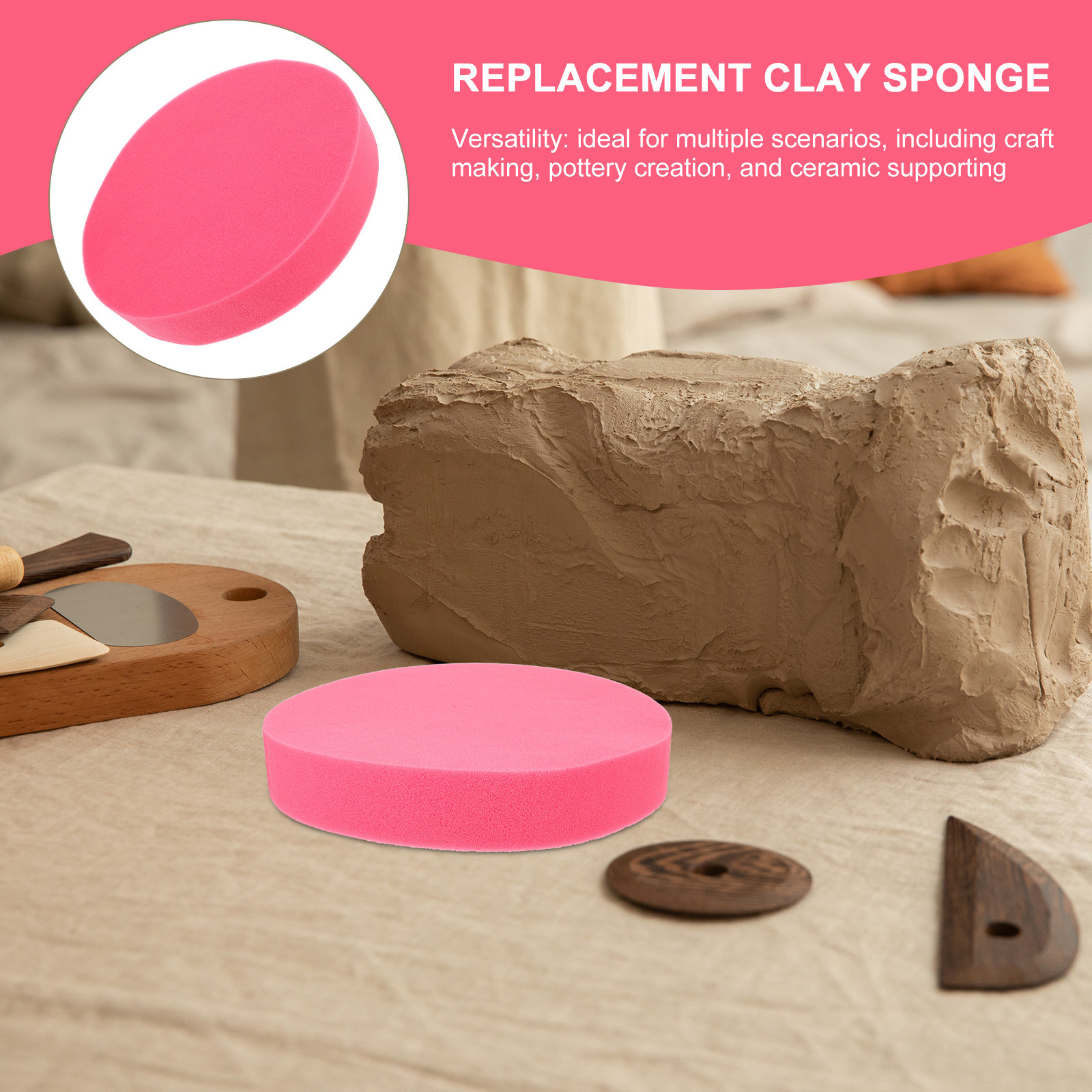 Cojín de esponja para cerámica - Foam Clay Sculpt reseña y precio