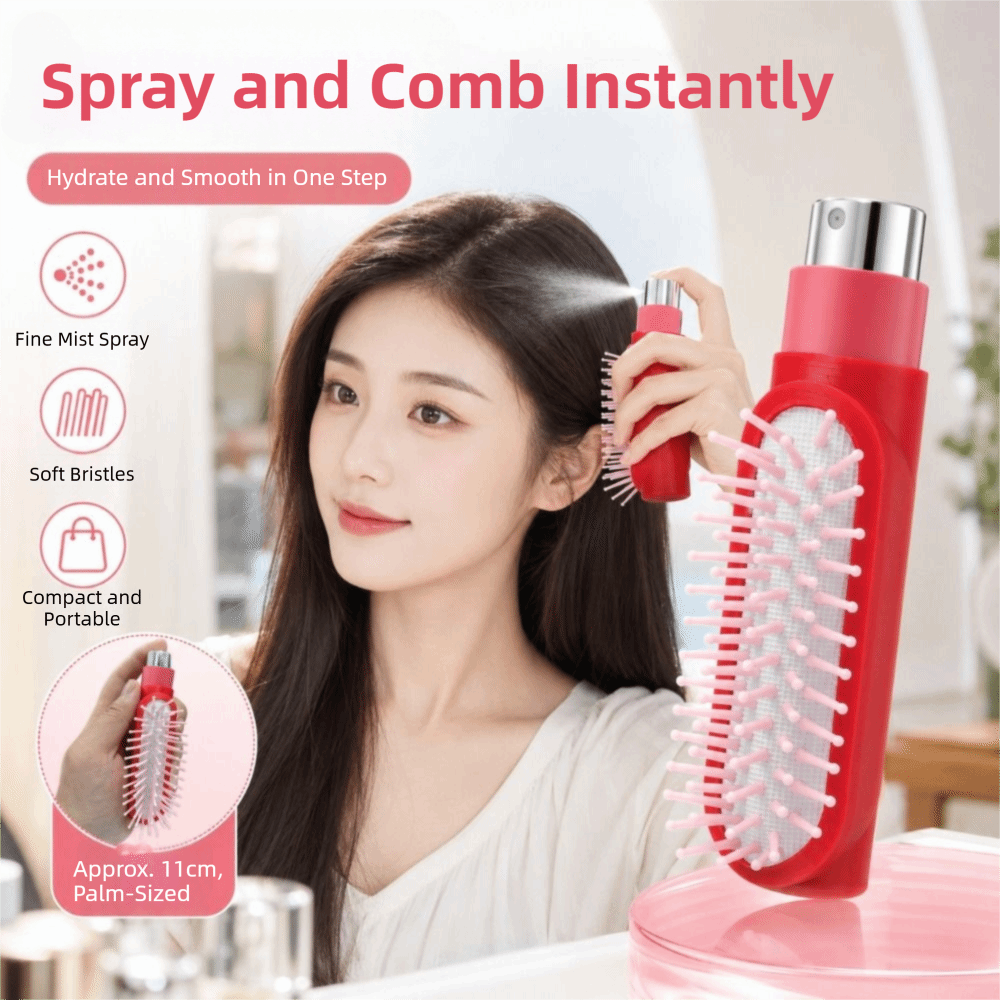 Cepillo de masaje con pulveriz - Hair Spray Color reseña y precio
